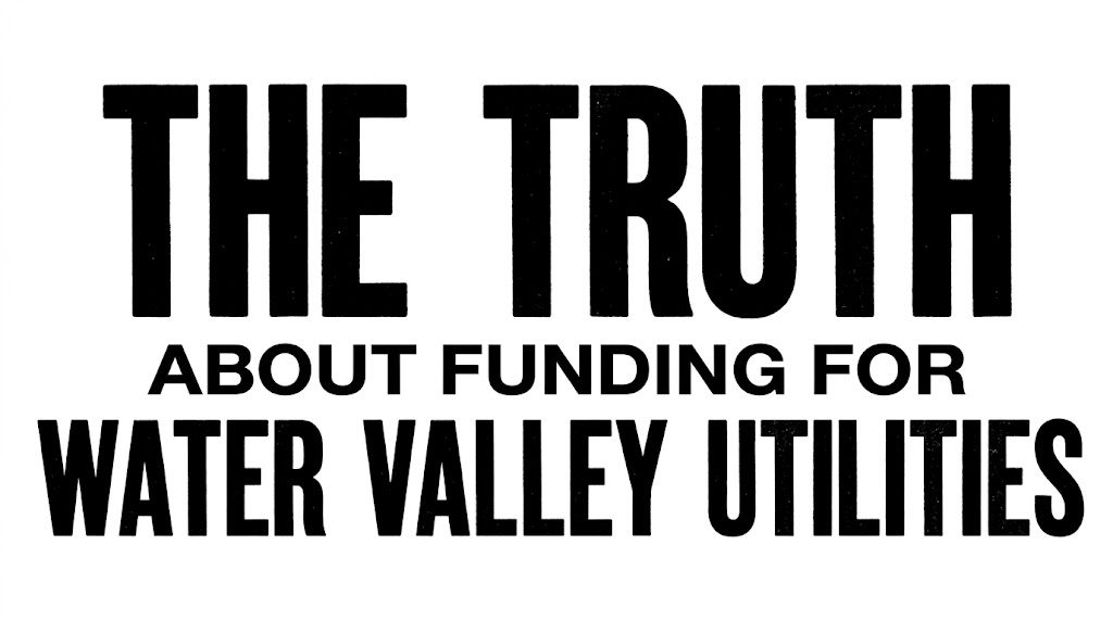 The Truth About Funding for Water Valley Utilities